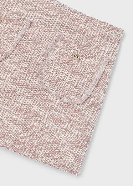 Rose Tweed Skort