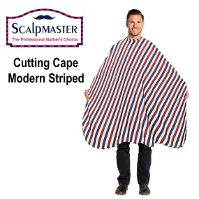 ScalpMaster Cape,  Modern Striped Cutting Cape (4145)