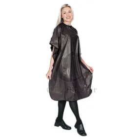 Scalpmaster Vinyl Shampoo Cape Velcro Black 3003