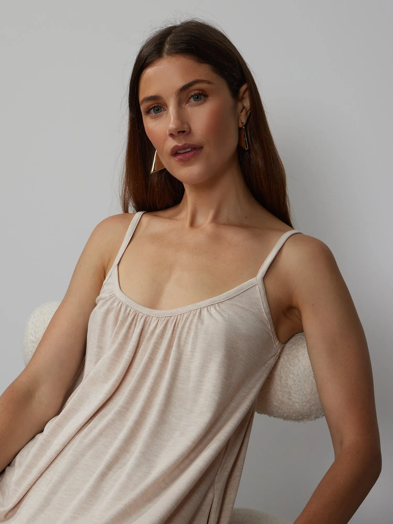 Scoop Neck Wide Leg Lounge Jumpsuit