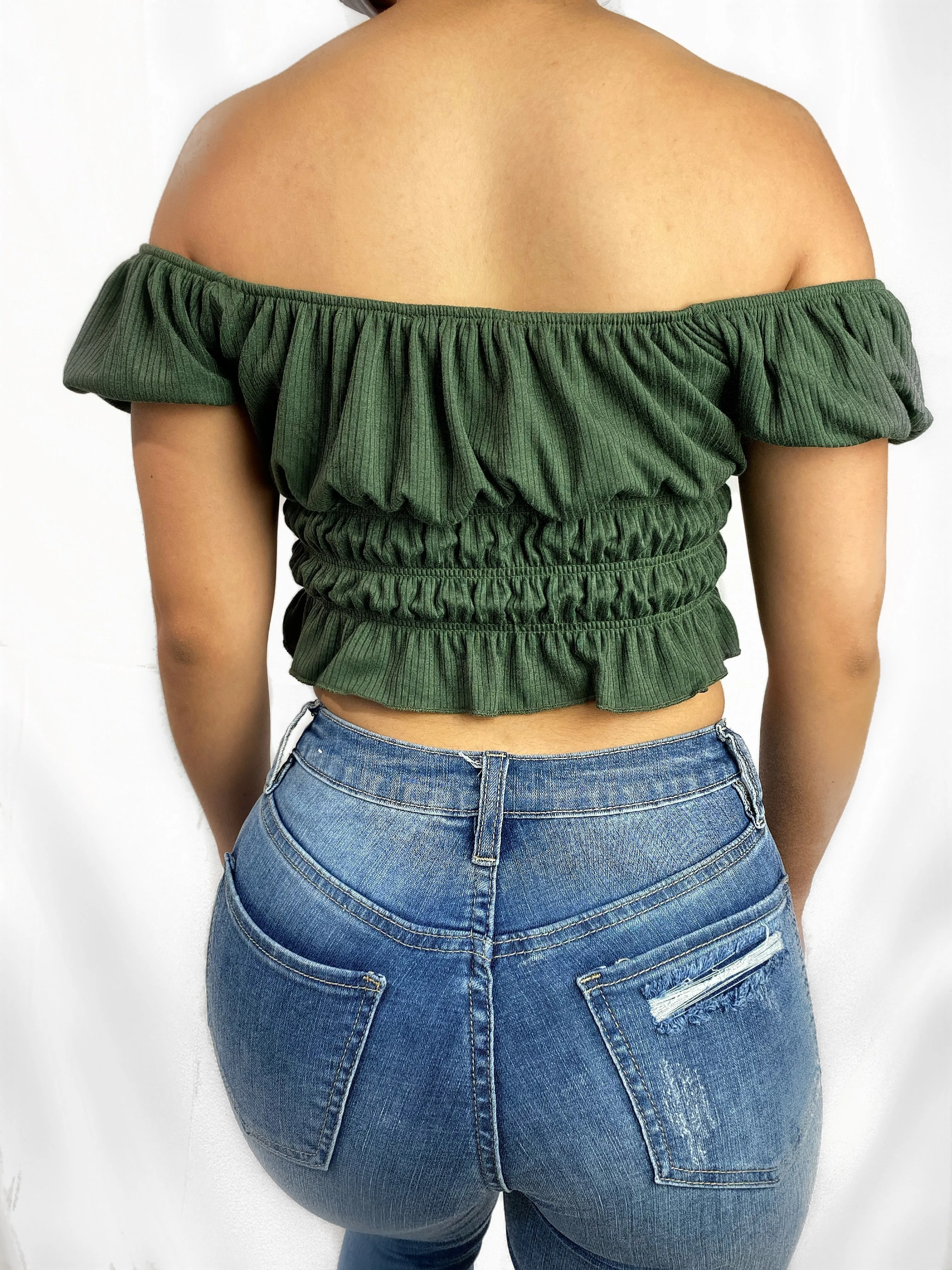 Scrunch Crop Top