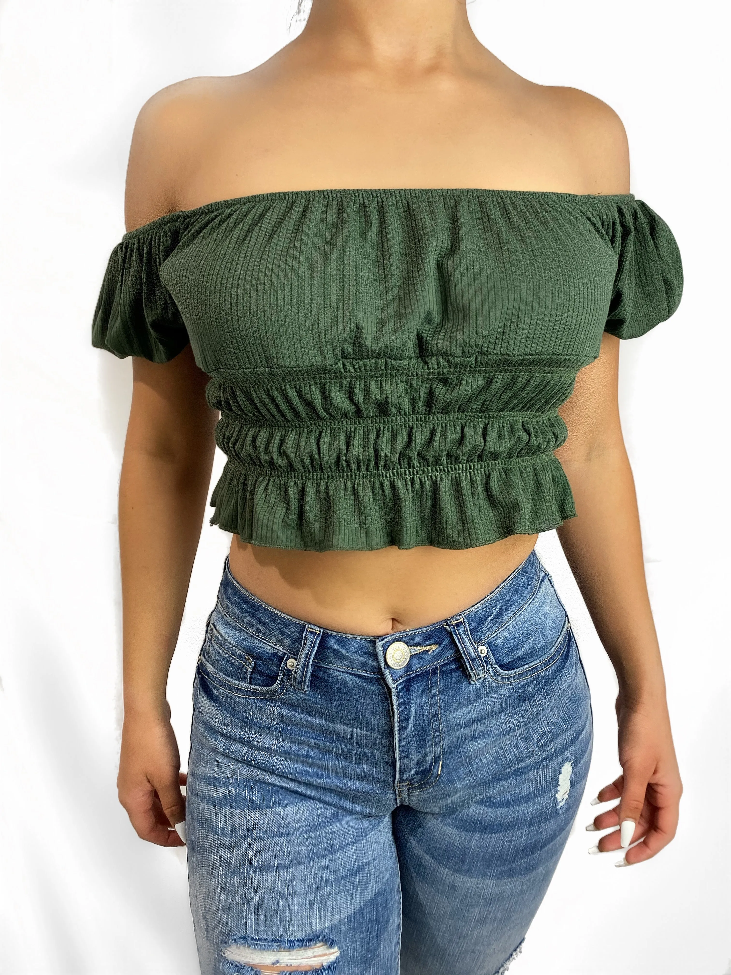 Scrunch Crop Top