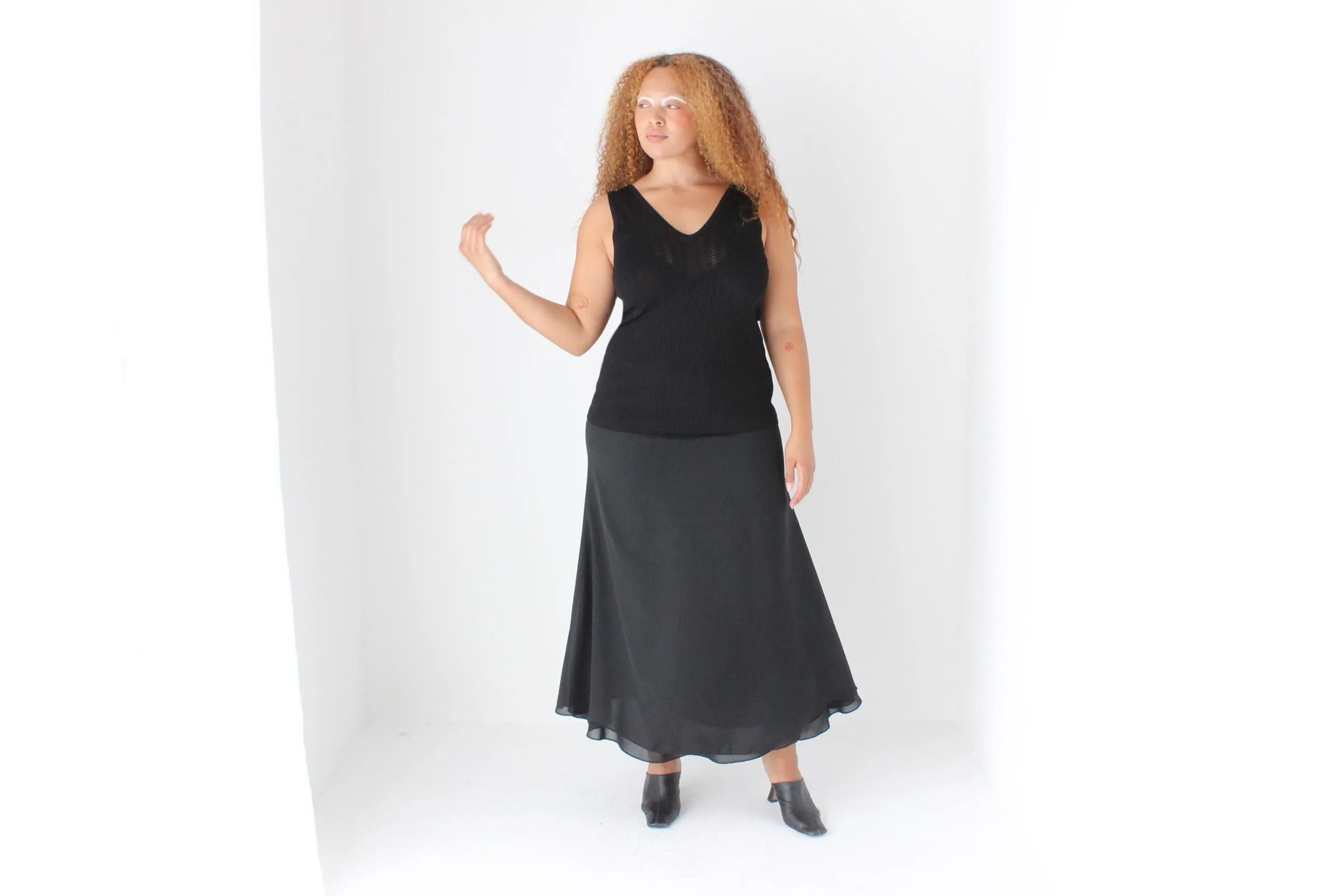 Sexy Stretch Knit V Neck Fitted Tank