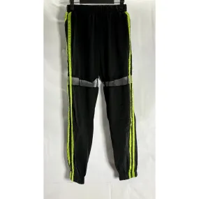 SHEIN Women's Black/Neon Green Double Striped Mesh Knee Pull-On Joggers SZ XS