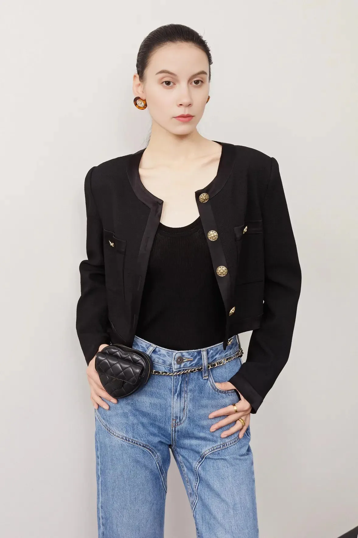 Silk & Wool V-Neck Knit Tank Top