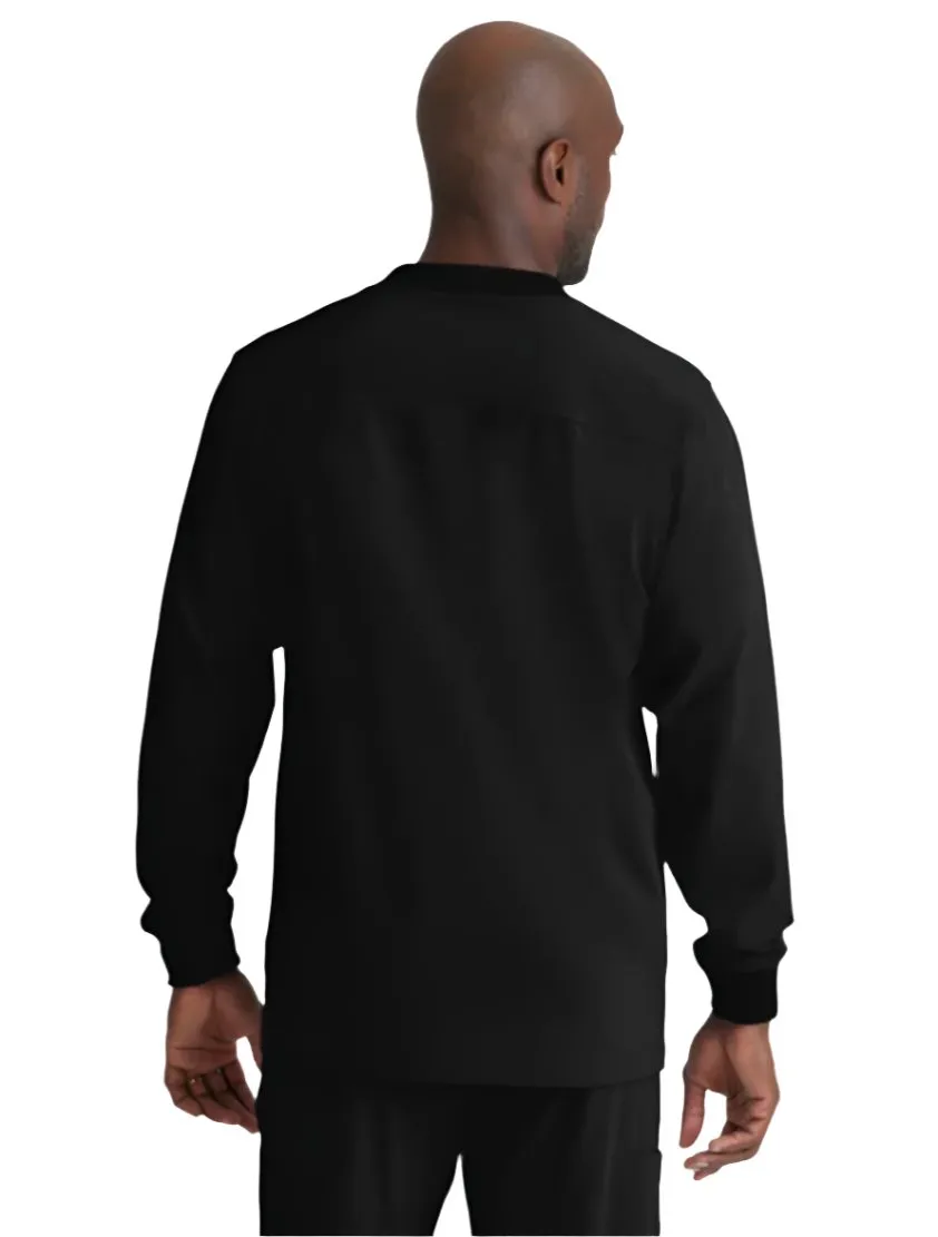 SKECHERS™ by Barco Structure 3-Pocket Crewneck Warmup Scrub Jacket