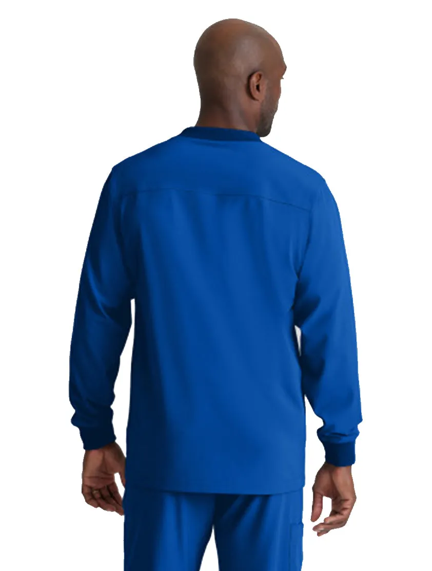 SKECHERS™ by Barco Structure 3-Pocket Crewneck Warmup Scrub Jacket