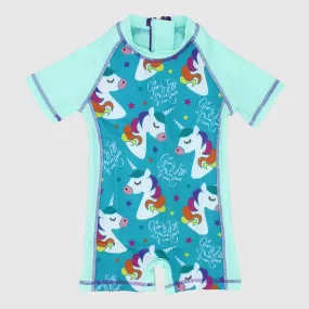 Sleepy Unicorn Overall Swim Suit