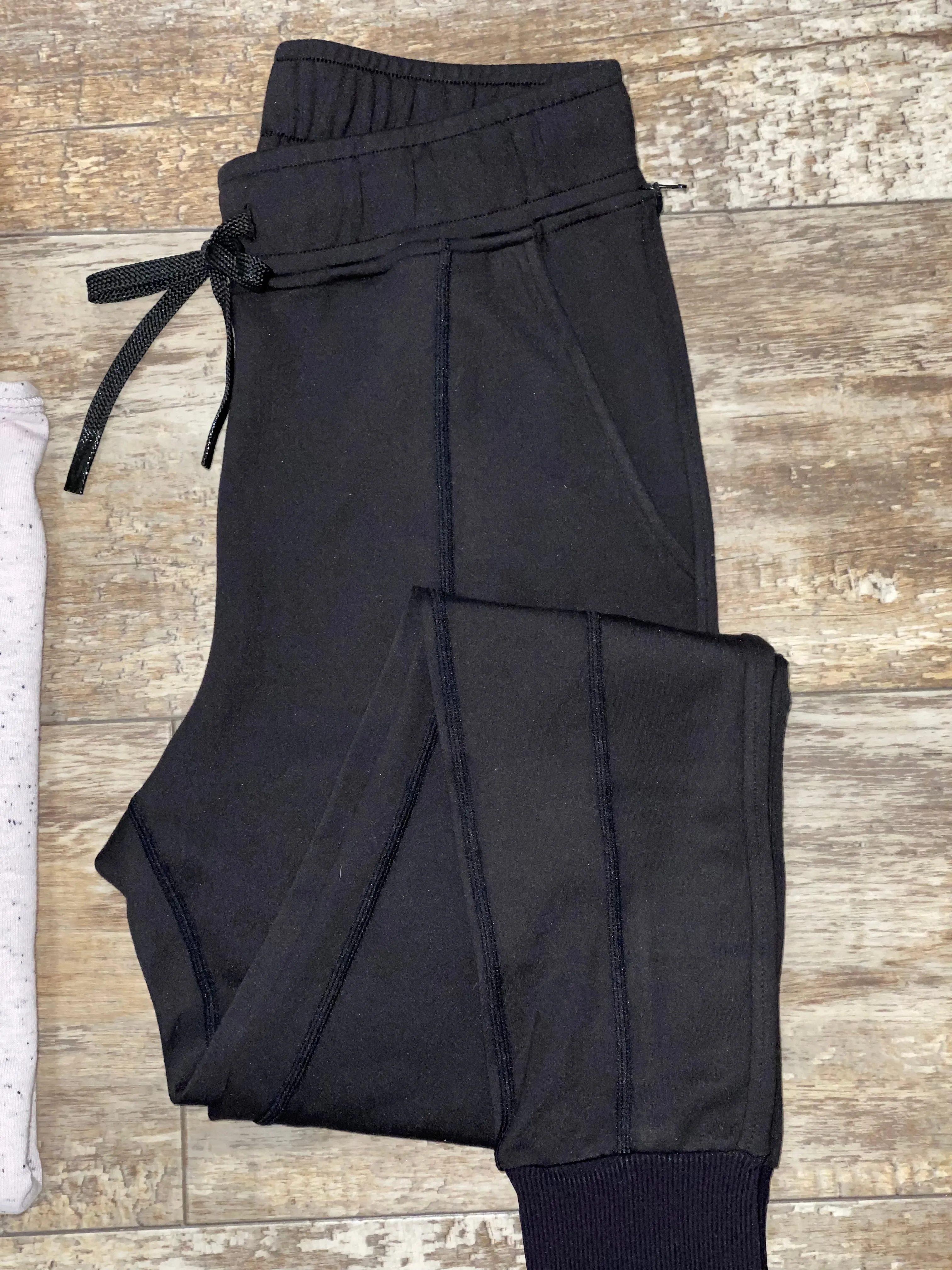 Slim Fit Paneled Joggers Black