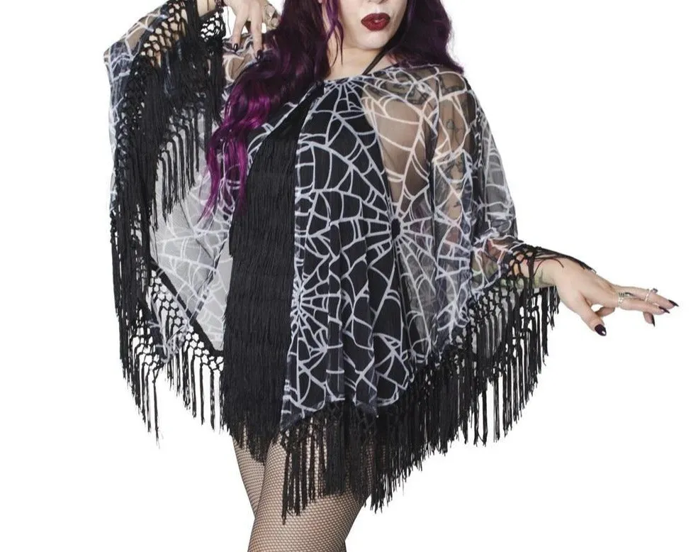 Spiderweb Mesh Cape