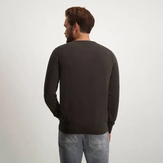 STATE OF ART <BR>
Crew Neck Plain Knit <BR>