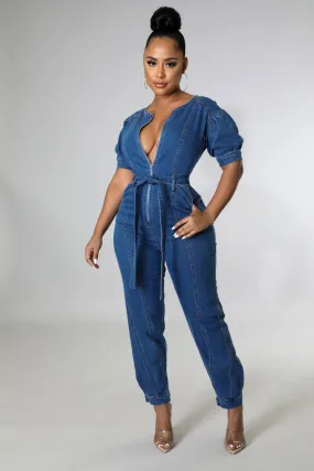 Stephanie Denim Jumpsuit