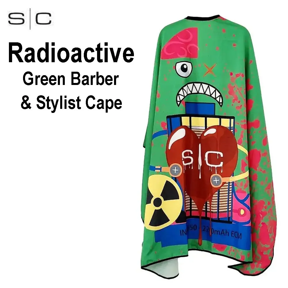 Stylecraft Cape,  Radioactive Green Barber & Stylist Cape (SC312G)
