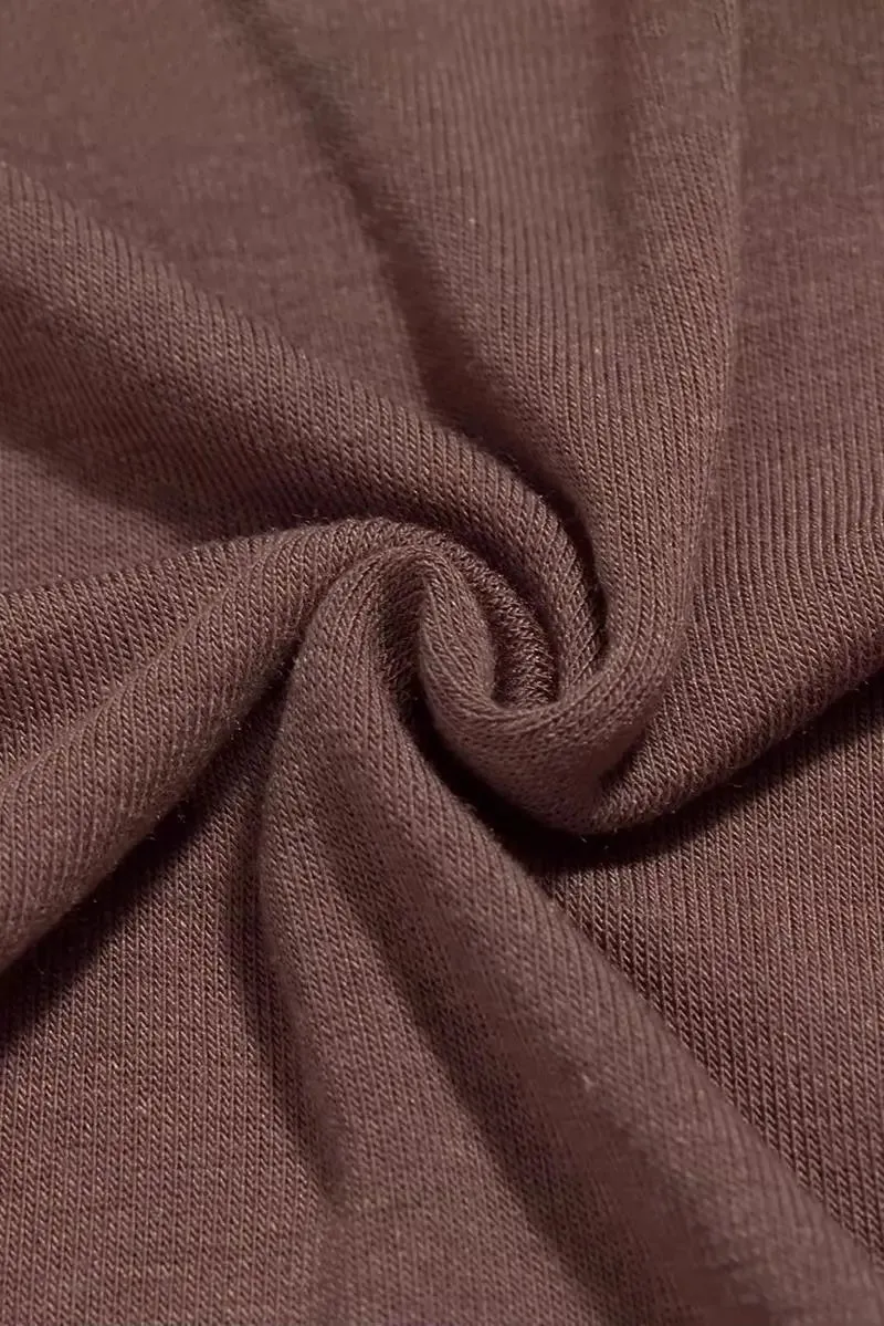 Tencel Wool Double Layered Crew Neck Knit Top