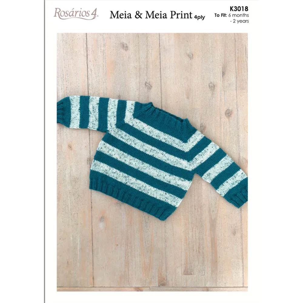 Top Down Simple Jumper with Stripes (K3018)