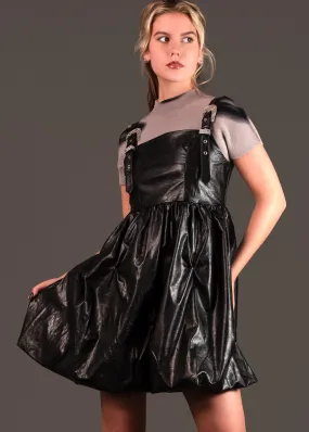 Vegan Buckle Overall Dress