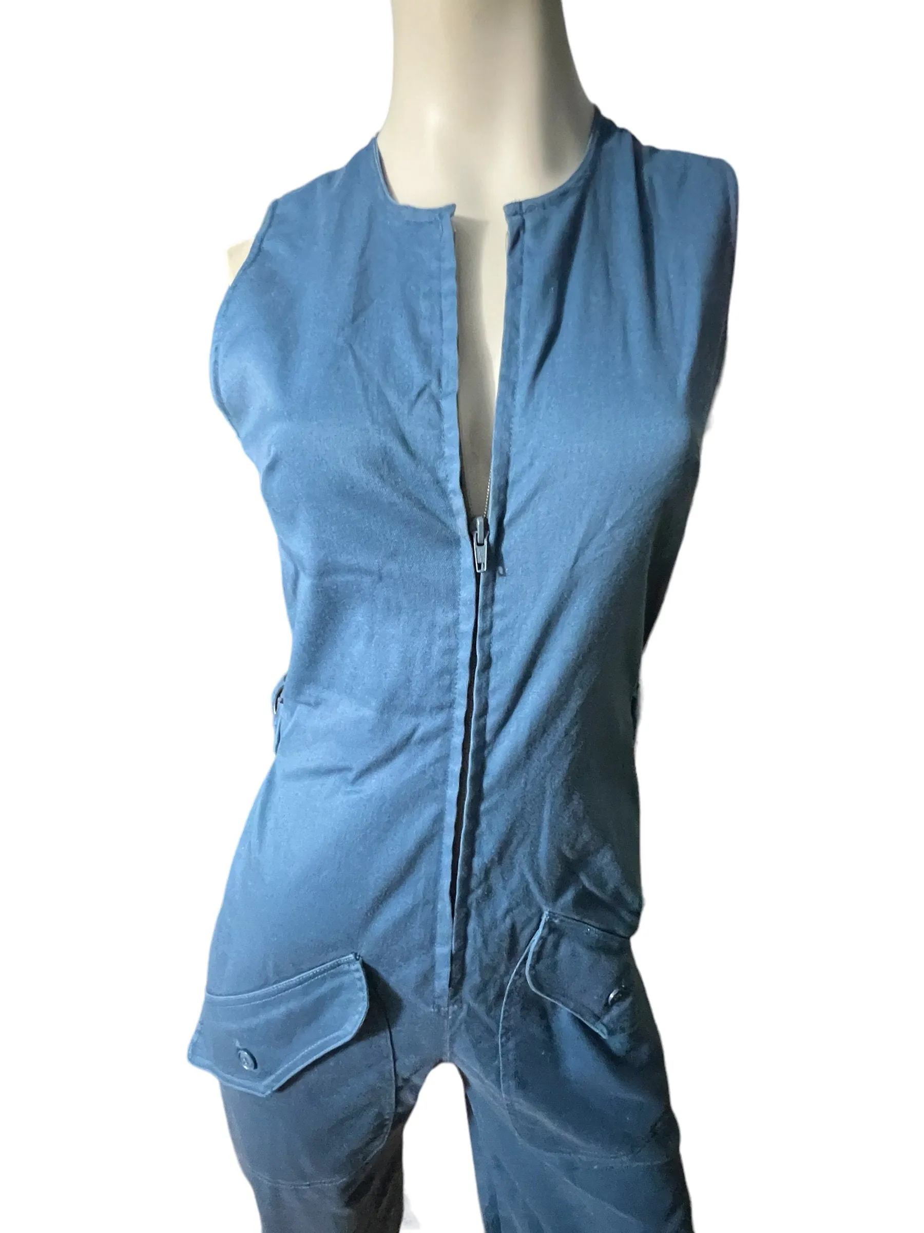 Vintage 70’s blue jumpsuit S M Sportif