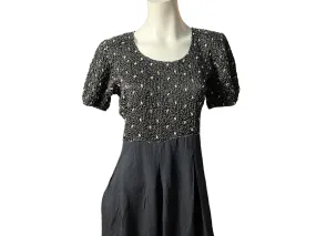 Vintage 80's black & gold jumpsuit 10 Jeffrey Dara