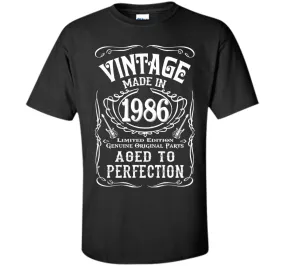 Vintage Made In 1986 Birthday Gift Idea T Shirt