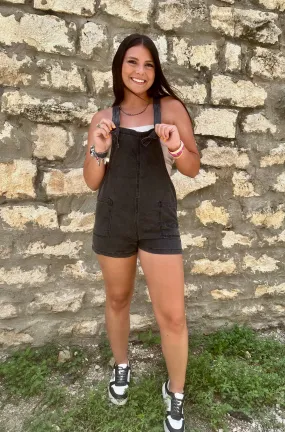 Washed Knot Romper