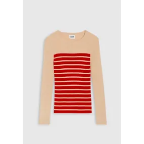 Women Striped Jumper - Dual-Color