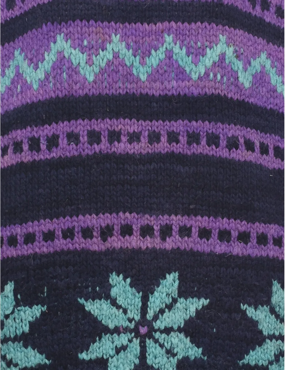 Wool Nordic Jumper - L