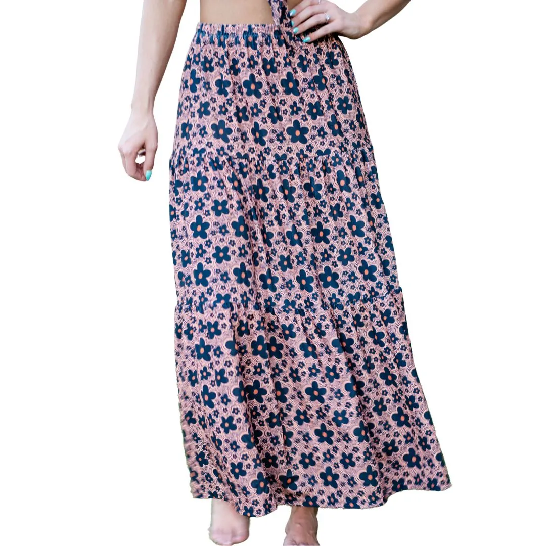 XL ONLY black and orange MAXI