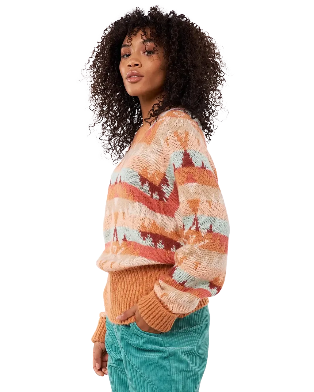 Zuma Aztec Jumper in Multi Colour